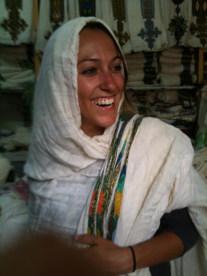 A woman with the MSU Denver Office of International Studies smiling in Ethiopia